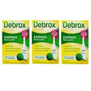 Debrox Earwax Removal Drops With Bulb - 0.5 Oz, 3 Pack