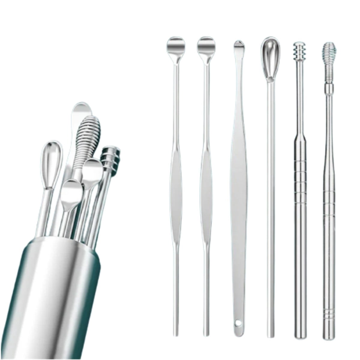 Earwax Removal Kit, Stainless Steel Ear Pick, Ear Wax Remover Tool with ...