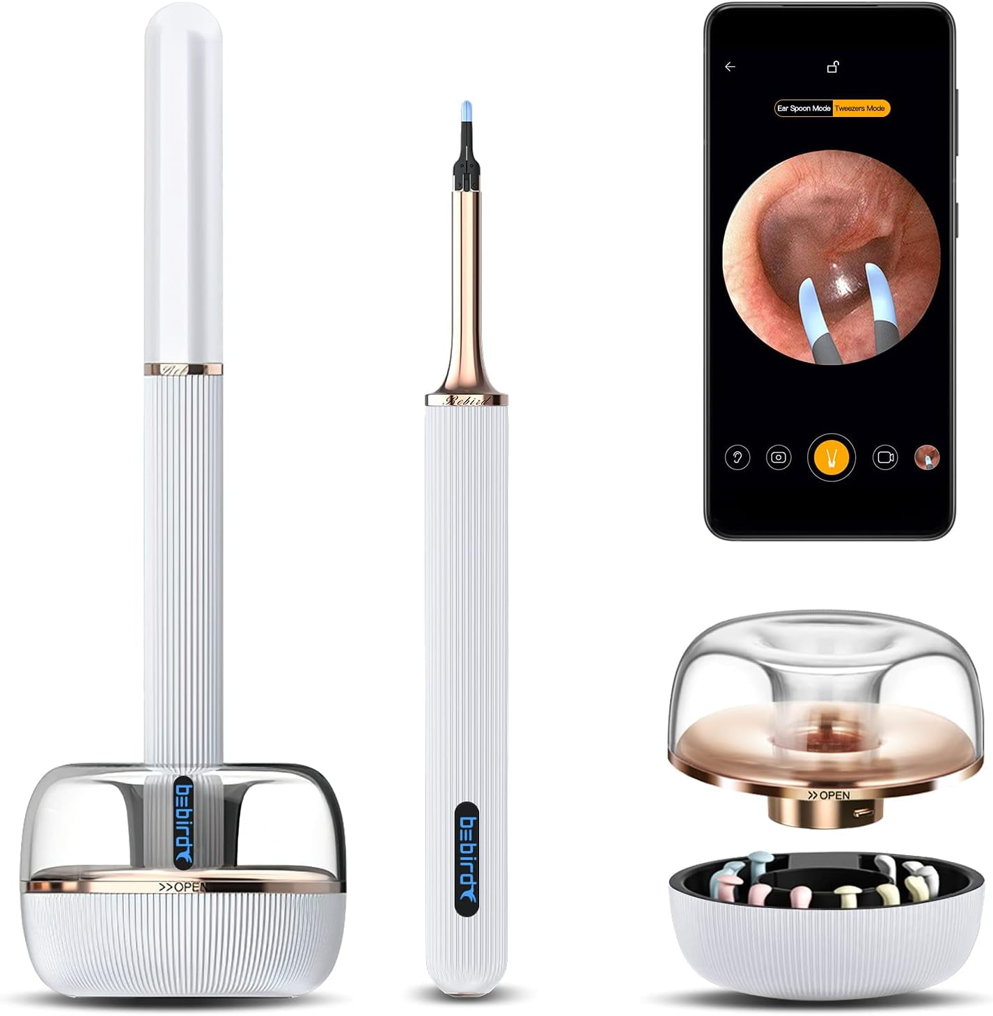 Earwax Remover Endoscope Cleaner Bebird N3 Pick Kit with Camera