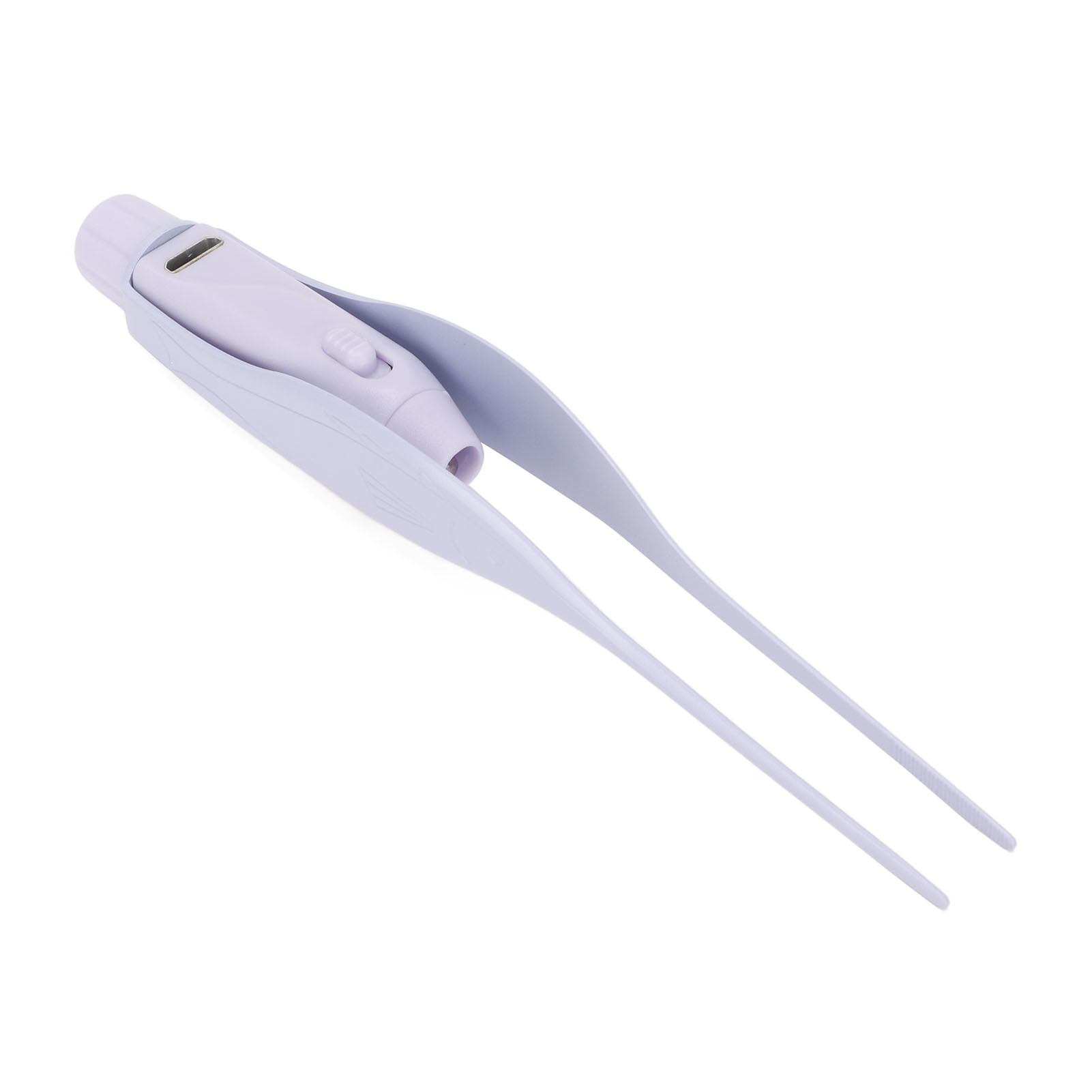 Earwax Tweezers, Rounded Head Ear Wax Removal Tool Firm Clamping ABS Tinplate Portable Anti Skid
