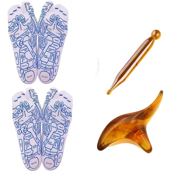 Ease Relief Socks, Acupressure Reflexology Socks with Trigger Point Massage Tool, Foot Reflexology Socks with Massage Tool Pen Set, Foot Pain Relief Remedy for Foot Massage