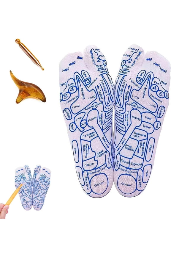 Ease Relief Socks, Easerelief Socks, Reflexology Socks with Tools, Acupressure Pressure Point Foot Massage for Women Men