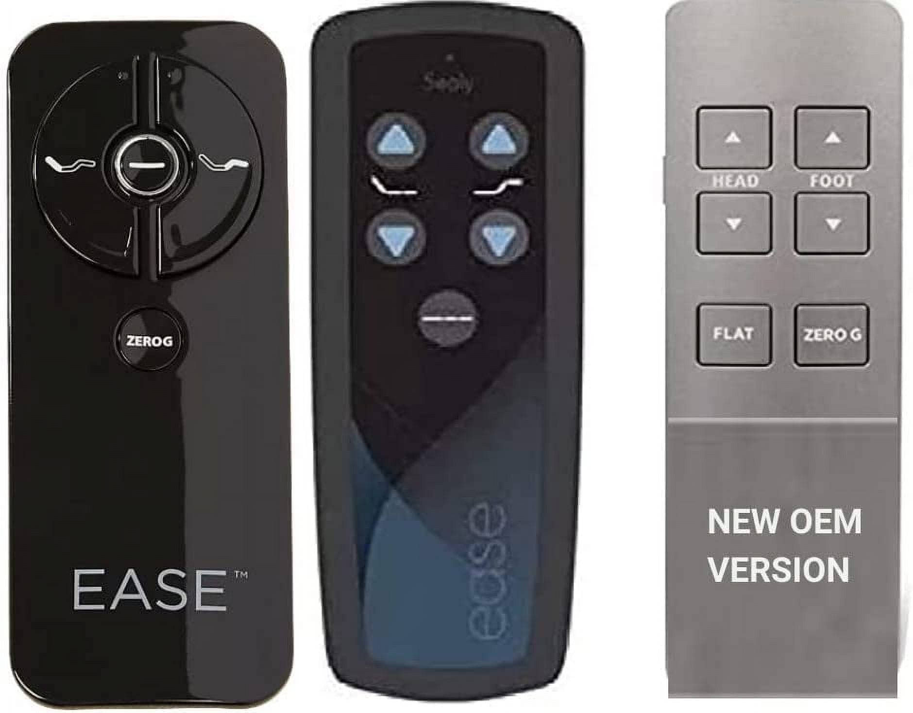 Ease and Ease 2.0 Adjustable Beds Replacment Remote(New Silver Alt