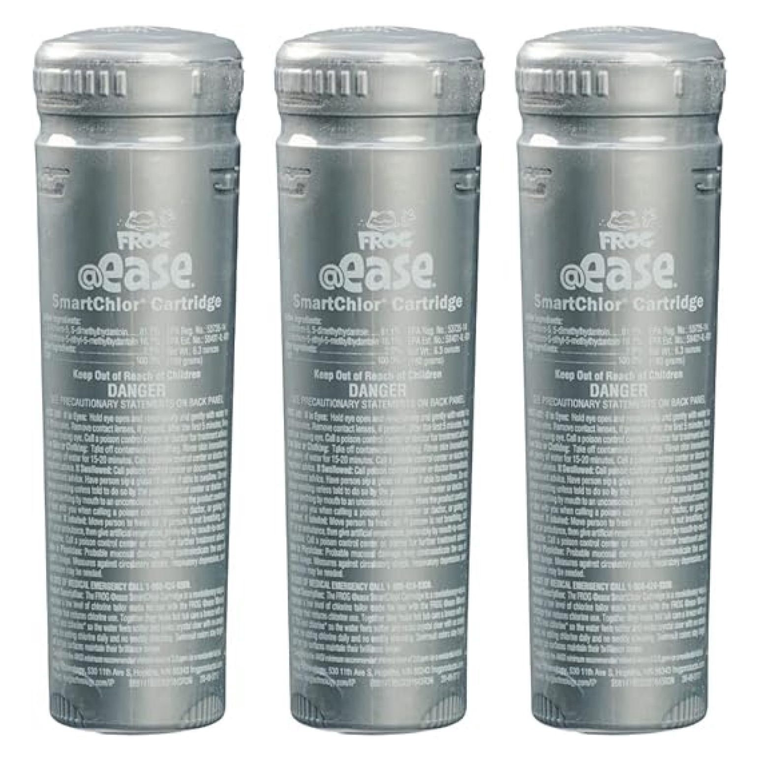 @Ease in-Line SmartChlor Replacement Chlorine Cartridge 3-Pack up to 600 gallons; Hot Tub with No Cyanuric Acid