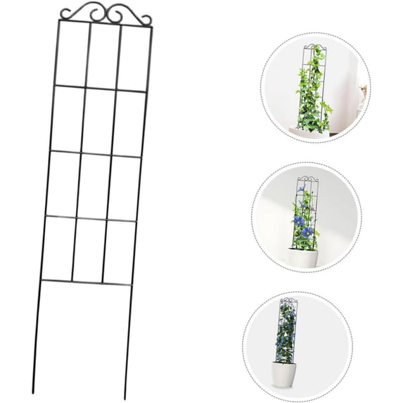 EaseDay 20 Inch Metal Garden Trellis for Climbing Plants, Heavy Duty Rustproof Small Plant Trellis for Potted Plants, Vines, Flowers and Monstera Support, 1 Pack