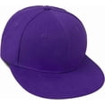 thumbnail image 1 of EaseDay Classic Flat Bill Visor Snapback Hat, Trendy Adjustable Plain Tone High Top Blank Baseball Cap for Men and Women, Comfortable Headwear, 1-Pack, 1 of 5