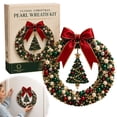 thumbnail image 1 of EaseDay DIY Beaded Christmas Tree Pearl Wreath Craft Kit Festive Holiday Art Set Home Porch Wall Hanging Decoration Handcrafted Gift for Adults and Families, 1 of 5