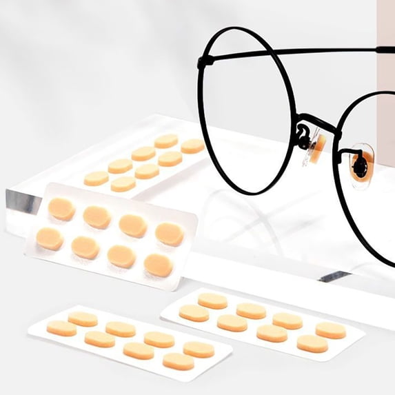 EaseDay Eyeglass Nose Pads, Soft Foam Adhesive Non-Slip Nosepads for Glasses, Sunglasses Bridge Cushions to Keep Glasses from Sliding, 20 Pairs