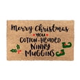 thumbnail image 1 of EaseDay Funny Welcome Mats for Front Door, Merry Christmas Holiday Door Mat Outside Entrance, Heavy Duty Coir Outdoor Rug for Winter Holiday Home Decor, 1 of 4