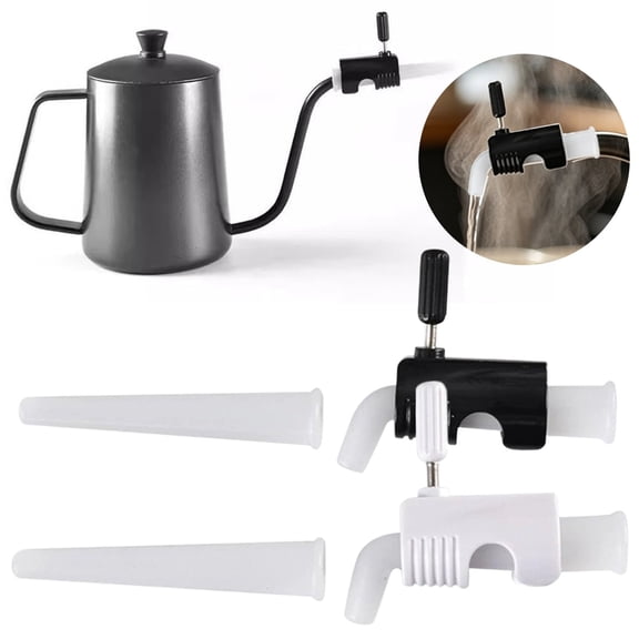 EaseDay Gooseneck Kettle Flow Control Valve Adjustable Coffee Pot Water Speed Regulator Attachment for Pour Over Coffee Maker and Electric Kettle Spout