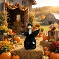 thumbnail image 1 of EaseDay Halloween Porch Goose Outfit Black Witch Costume Set with Wings Hat Wand Skirt for 23 Inch Lawn Goose Lawn Goose Clothes Fall Outdoor Decor, 1 of 9