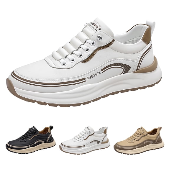 EaseDay Men's Walking Shoes Lightweight Sneakers for Men Breathable Casual Shoes Comfortable Lace Up Athletic Shoes for Walking Travel and Outdoor Adventures