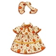 thumbnail image 1 of EaseDay Porch Goose Outfits Fall Pumpkin Dress Halloween Clothes for 23 Inch Yard Goose Decorations with a Matching Bow Included Seasonal Two Piece Set, 1 of 2