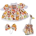 thumbnail image 1 of EaseDay Porch Goose Outfits Halloween Autumn Pumpkin Dress Costume for 23 Inch Lawn Goose Decorations with a Matching Head Bow Included Two Piece Set, 1 of 9