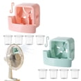 thumbnail image 1 of EaseDay Portable Air Cooler Fan with Ice Cups, Rechargeable Personal Cooling Fan, Mini Evaporative Cooler with Cold Air for Bedroom Office Home and Outdoor Use, Includes 4 Ice Containers, 1 of 9