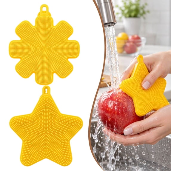 EaseDay Silicone Scrubber, Kitchen Appliances Silicone Dish Brush Non ...