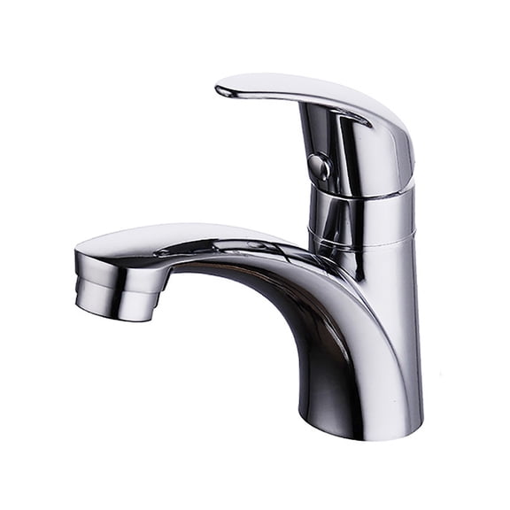 EaseDay Single Handle Cold Water Bathroom Sink Faucet, Explosion-Proof Corrosion-Resistant Outdoor Utility Faucet for Vanity and RV Sink, Matte Silver, 1 Pack