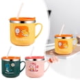 thumbnail image 1 of EaseDay Stainless Steel Cartoon Water Cup 250ml Insulated Travel Mug with Lid and Straw Cute Tumbler for Daily Hydration at Home or Office, 1 of 7