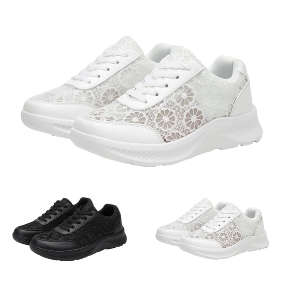 EaseDay Women's Athletic Walking Shoes Lightweight Comfortable Sneakers Breathable Lace Up Tennis Shoes for Women Casual Running Shoes Workout Shoes Everyday Wear