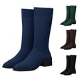 thumbnail image 1 of EaseDay Women's Knee-High Boots Elegant Stretch Sock Boots Low Heel Dress Boots Comfortable Women's Shoes for Casual Fall Winter Styling, 1 of 9