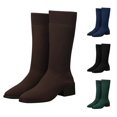 thumbnail image 1 of EaseDay Women's Knee High Boots Stretch Sock Style Tall Boots Low Block Heel Comfortable Boots for Women Fashion Fall Winter Shoes, 1 of 9