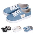 thumbnail image 1 of EaseDay Women's Loafers and Slip-Ons Canvas Sneakers Lightweight Casual Shoes for Women Lace Up Flat Walking Shoes Everyday Fashion Footwear, 1 of 9