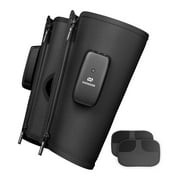 EaseZen Calf Leg Massager with Compression for Circulation and Muscle Soreness, Calf Massager with Extension Piece for Leg, Black