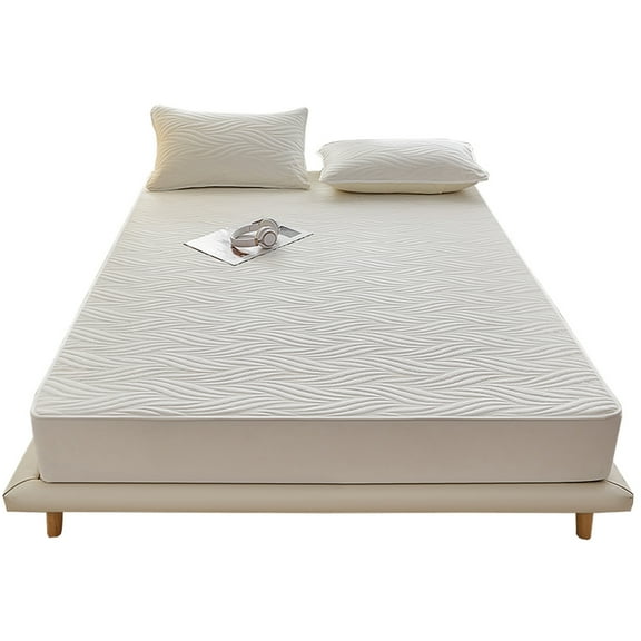 Lavish Cover Ultra Soft Waterproof Fitted Sheet, Washable Mattress Cover for Home, Hotel(Queen, White)