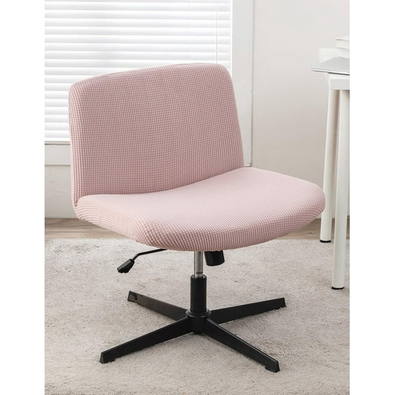 Lavish Cover Waterproof Elastic Criss Cross Chair Cover, Washable Armless Chair Protector for Home, Office(Pink, Corn, No Chair)