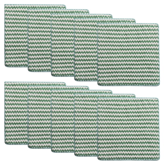 Easeky 10-Pack Super Absorbent Coral Fleece Dishcloths, Reusable Quick-Dry Microfiber Kitchen Towels, Non-Stick Oil Soft Cleaning Rags for Dishes Counter Glass, Eco-Friendly Set, 10Pc Rags