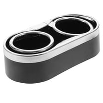 Easeky Adhesive Car Cup Holder Expander, Dual Slot Drink Organizer for Auto, Truck, Suv, Holds Bottles & Mugs, No-Drill Mount, Abs Storage Tray for Phone, Keys, A Cup Holder
