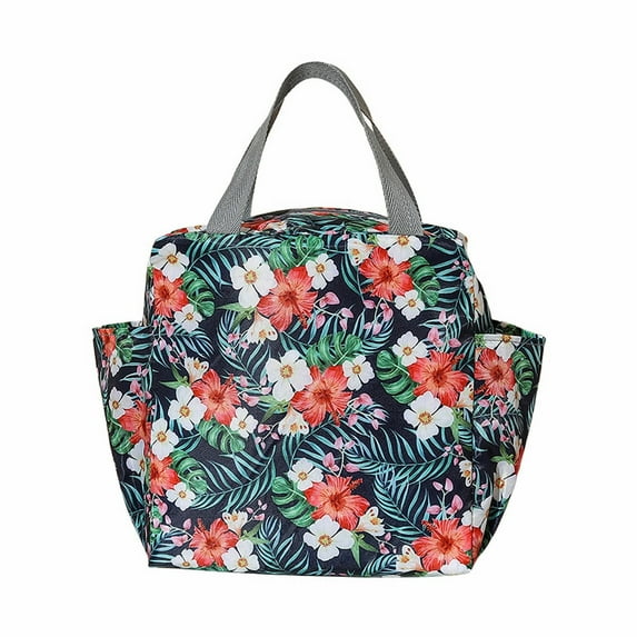 Easeky Aluminum Foil Insulated Lunch Bag, Leakproof Reusable Bento Tote with Pearl Foam Liner & Adjustable Strap, Lightweight Thermal Cooler for Work, office, Picnic & Travel, Fits Food Containers
