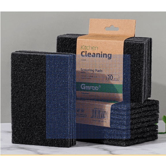 Easeky Heavy Duty Scour Pads for Kitchen & Dish Cleaning – Reusable Grease-Busting Scouring Pads, Odor-Free, Long-Lasting, Ideal for Pots, Stove Burners, Broilers & Grill Grates, 5 Scouring Pads