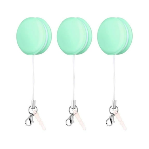 Easeky Macaron Shape Screen Cleaner, Fingerprint Eraser for Phone, Glasses, Camera Lens, Portable Keychain Design with Hanging String, 3-Pack Set, 3X Screen Cleaning Wipes