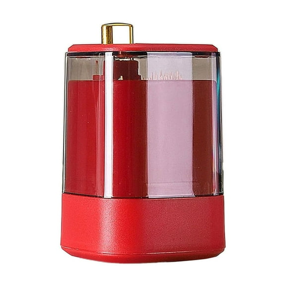 Easeky Novel Transparent Thickening Toothpick Holder Dispenser, Red Toothpick Holder Red