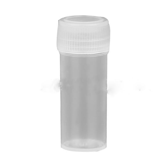 Easeky Portable 5 G Powder Dispenser Bottle, Precise Leak-Proof Nozzle for Makeup, Spice, Protein, Travel & Gym, Clear Body Refillable Container, Cup