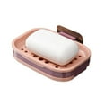 thumbnail image 1 of Easeky Self-Adhesive Soap Dish for Shower Wall, Drainage Bar Soap Holder Tray, Rust-Proof Plastic Basket for Bathroom Kitchen Sink, Stick-On Mount No Drill, Fits 4” Soap Bar, Soap Box, 1 of 8