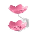 thumbnail image 1 of Easeky Wall Mounted Drain Soap Box, Double Layer Flower Shaped Soap Tray, Removable Soap Dish, Non-Slip Storage, Self-Adhesive Bathroom Accessories, Elegant Flower Design, 1 of 2