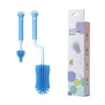 thumbnail image 1 of Easeky teen Bottle Brush Set with Soft Silicone Head, 360° Rotatable Nipple Cleaner, Travel-Size Washing Kit for Infant Feeding Gear, Compact Sink Caddy for New Parents, 1X Brush Set, 1 of 9