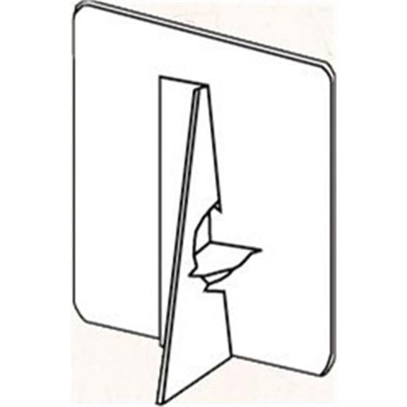 Easel Backs - Single Wing - Black Self-Stick - 5 In.