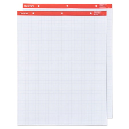 Universal Easel Pads/Flip Charts, 27 x 34, White, 50 Sheets, 2/Carton -UNV35602