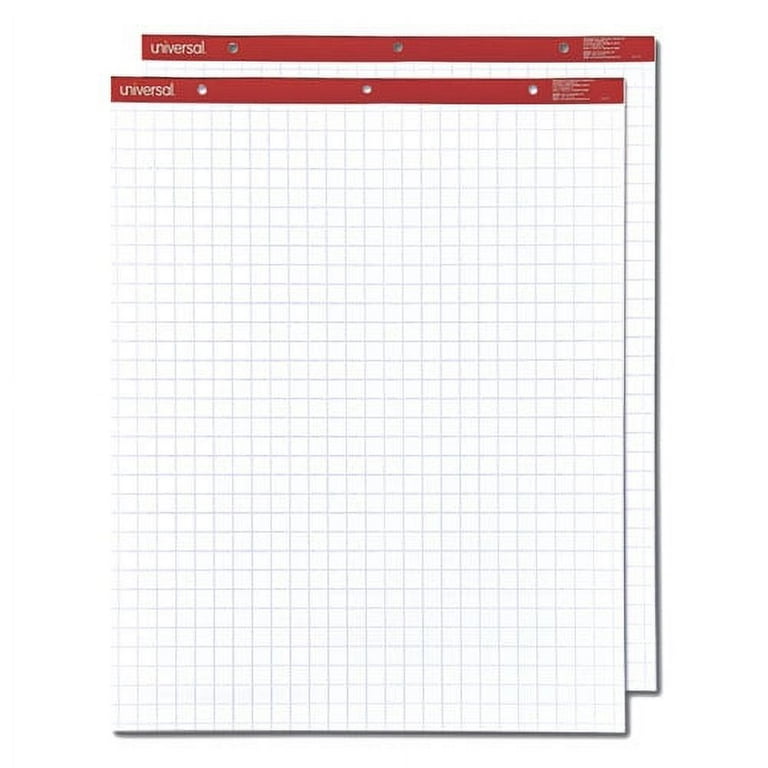 Easel Pads, Quadrille Rule (1 sq/in), 27 x 34, White, 50 Sheets, 4/Carton Easel Pads, Quadrille Rule (1 sq/in), 27 x 34, White, 50 Sheets, 4/Carton