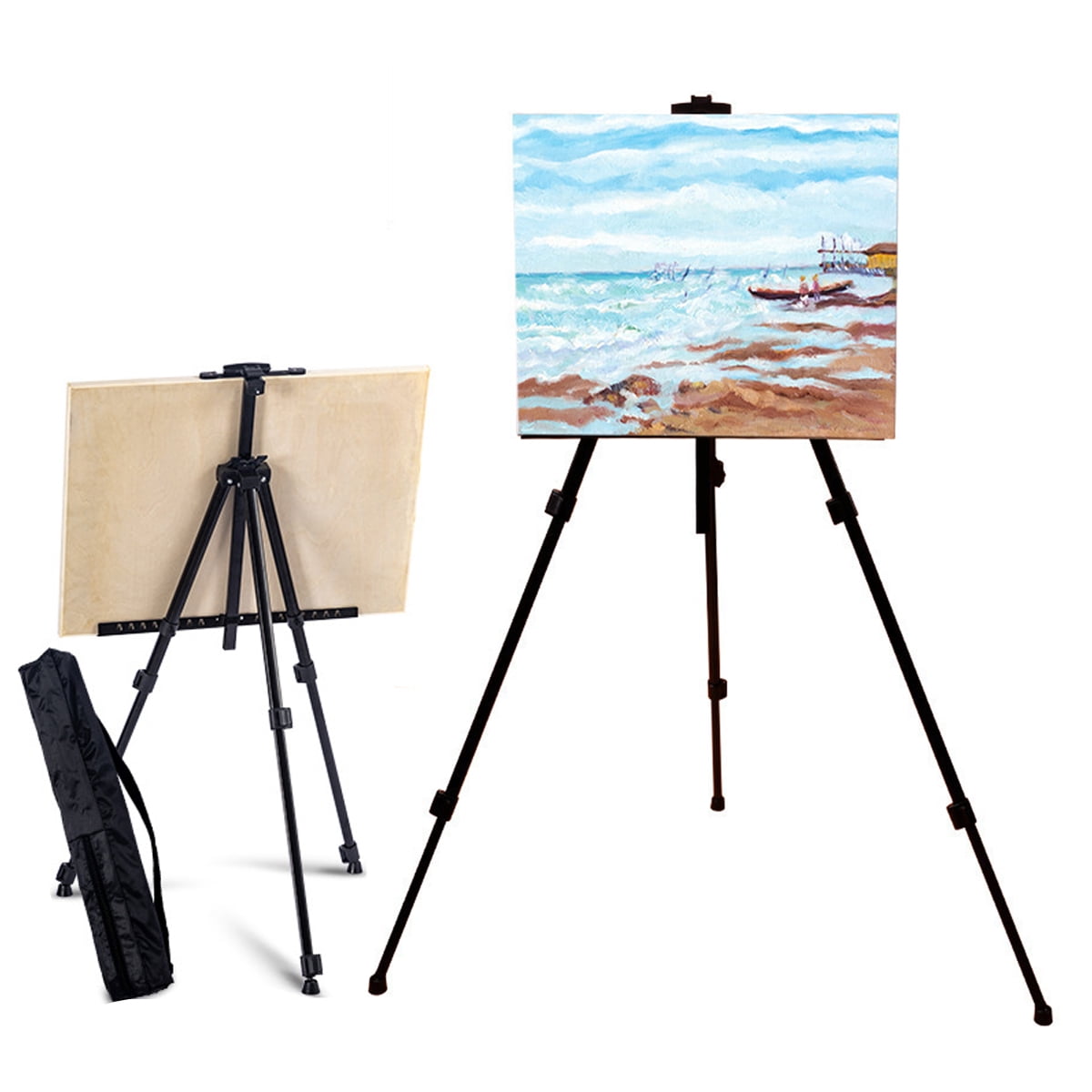 WOODEN EASEL STAND > Wooden Floor Easel Stand, 30x71 Tripod Art Display  Stand, Adjustable Canvas Holder up to 42, for Artist Painting & Displaying  Artwork Buy from e-shop