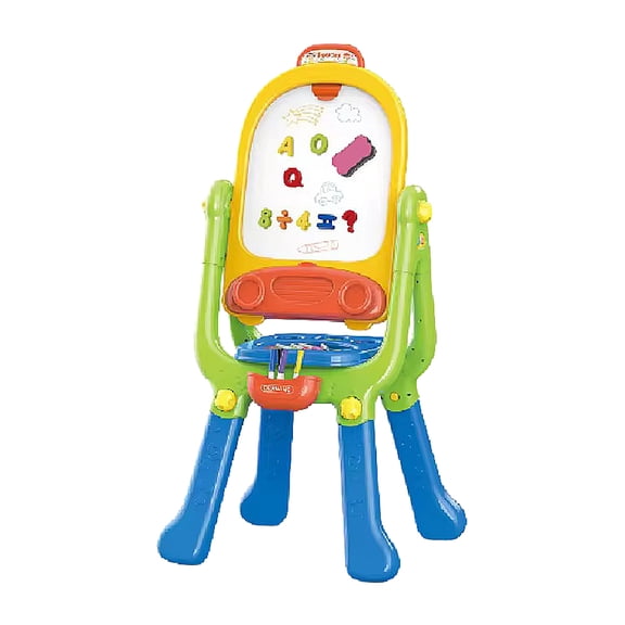 Easel for Kids,Rotatable Double Sided Easel for Kids Standing Art Easel with Painting Accessories for Toddlers Boys and Girls-Blue