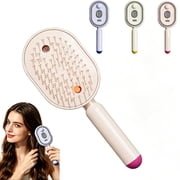 Easepicks Hair Brush, 3-in-1 Electric Steam Brush for Hair,Rechargeable Detangling Electric Steam,Reduce Frizz Purple