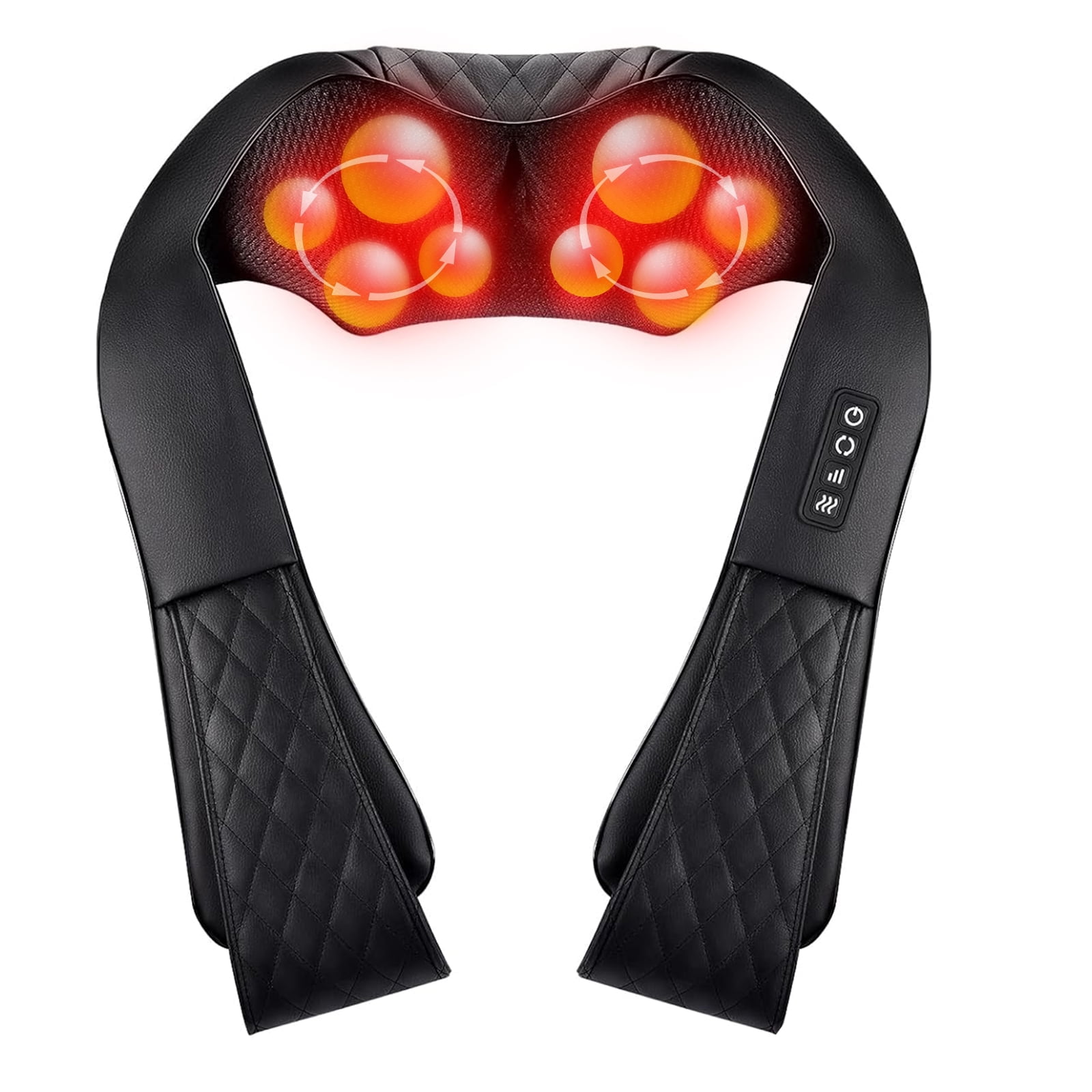 Easezen Neck Massager Corded Electric Neck Massager with Heat for Deep 4D Kneading Shoulder Massager Pillow for Whole Body Relaxation, Gifts for Mom Dad