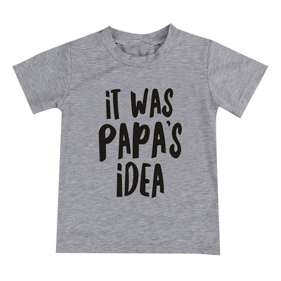 Eashery Baby Clothes Baby Tops Kids Toddler Baby Unisex Spring Summer Letter Print Cotton Short Sleeve Tshirt Clothes GY1 2-4 Years