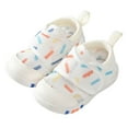 thumbnail image 1 of Eashery Baby Girl Boy Sandals Sneakers Soft Anti-Slip Sole for First Walkers Soft Soled Walking Shoes White Baby Shoes (Beige,4.5), 1 of 5