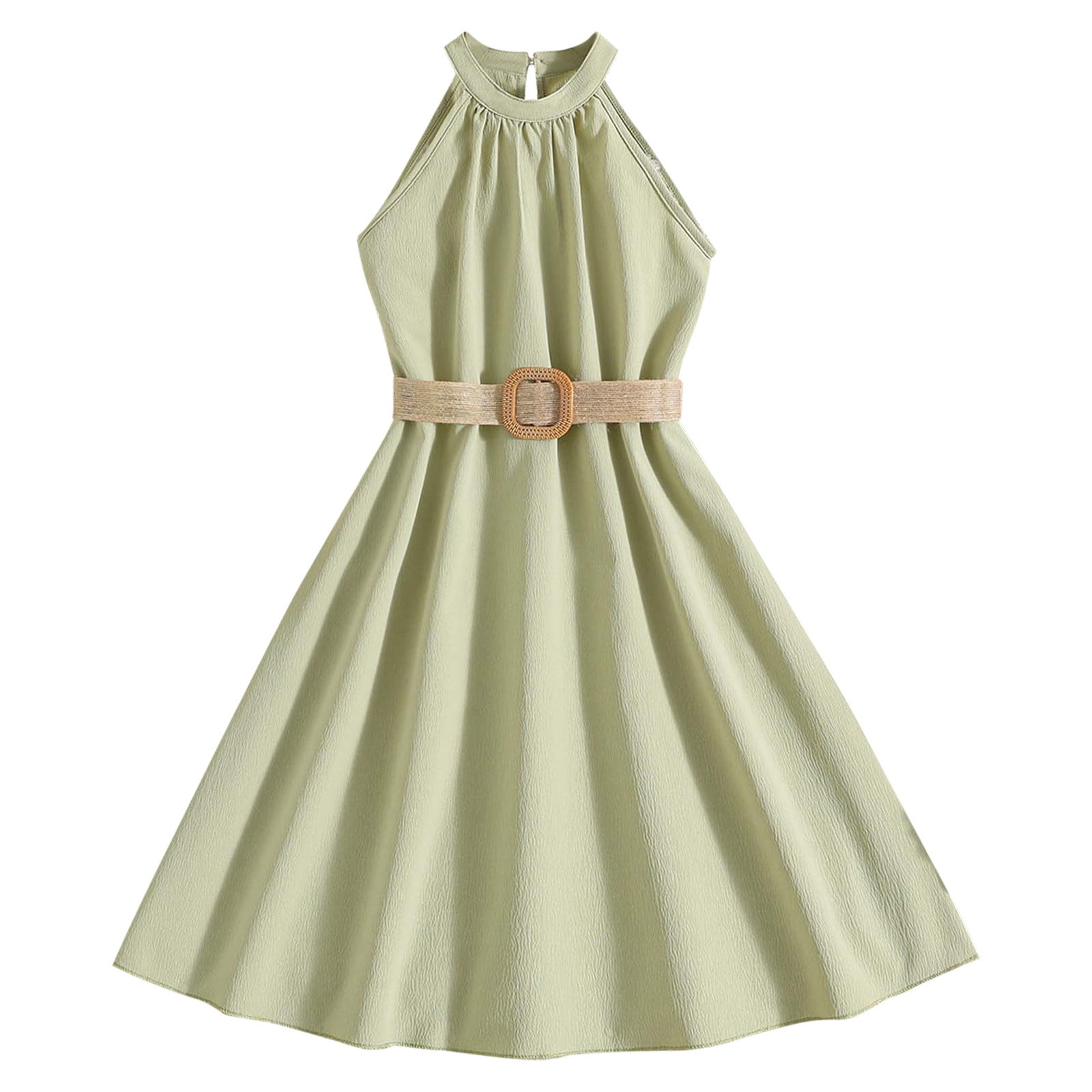 Eashery Baby Girl Dresses Solid Comfortable Little Girl Dresses Green ...