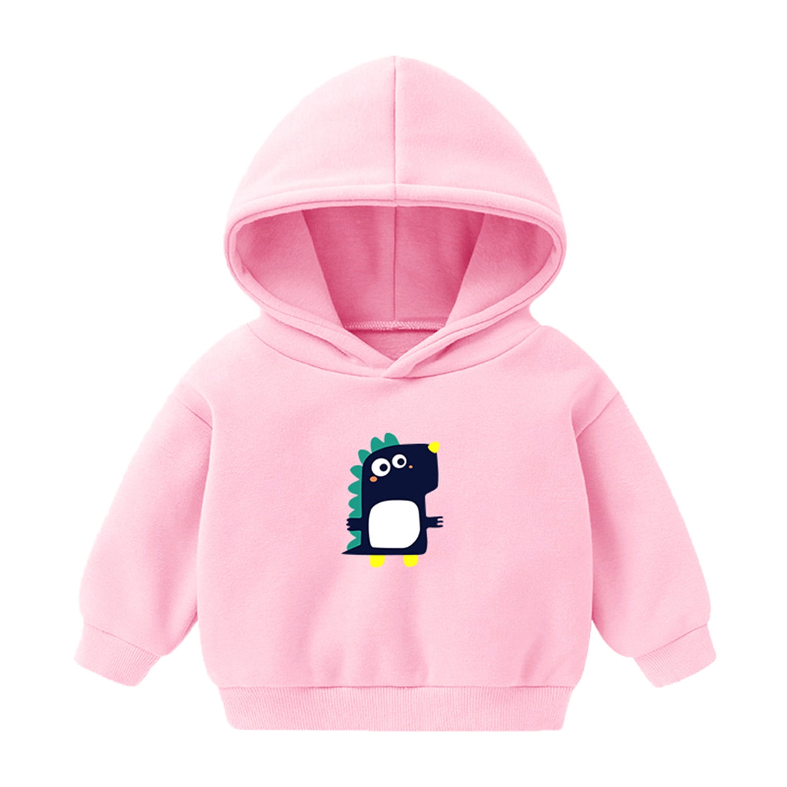 Eashery Baby Girl Sweatshirt Solid Color Textured Hoodie Sweatshirt Long Sleeve Cotton Pullover Toddler Hoodies Pullover Pink 5 6 Years Walmart